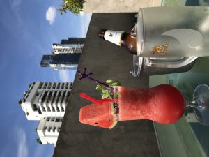 スイカジュースとシンハービール