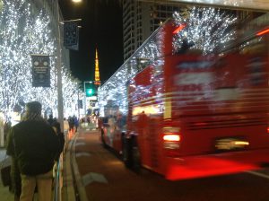 東京タワーとクリスマス風景